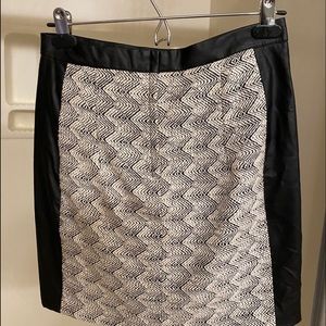 Black and White Skirt with underneath layer.